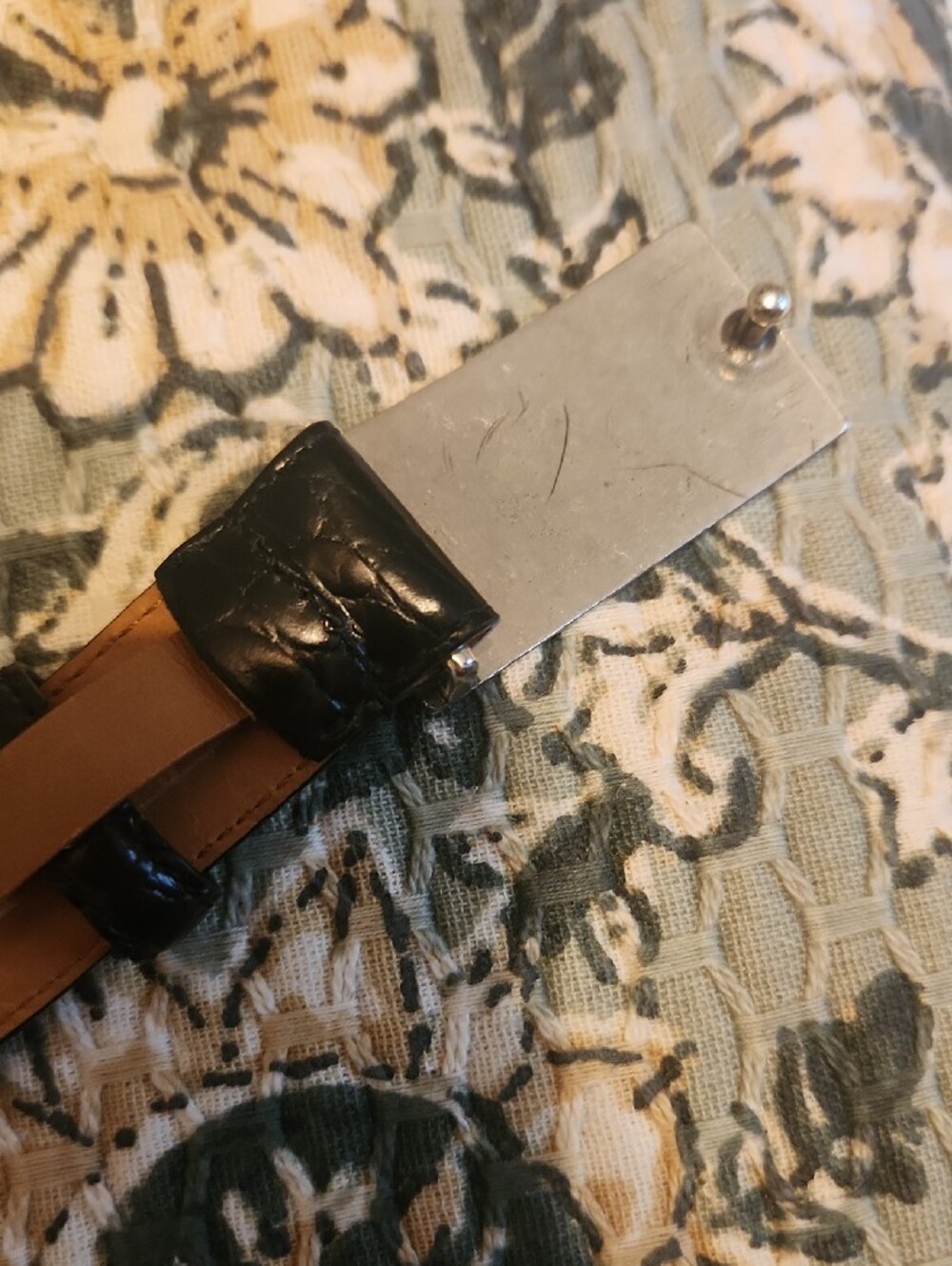 Ralph Lauren Leather Belt with Silver-tone Buckle - Black - Picture 3 of 6